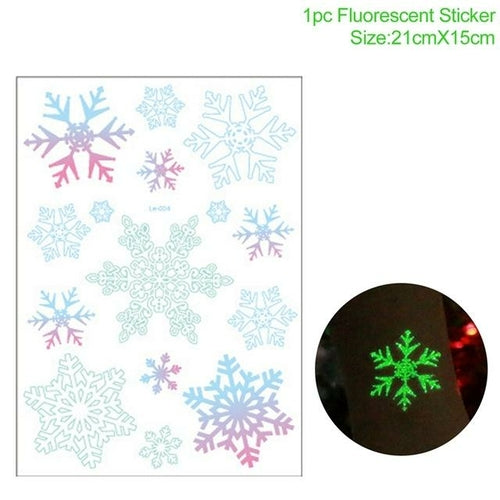 Christmas Window Stickers Christmas Decorations for Home Navidad 2021
