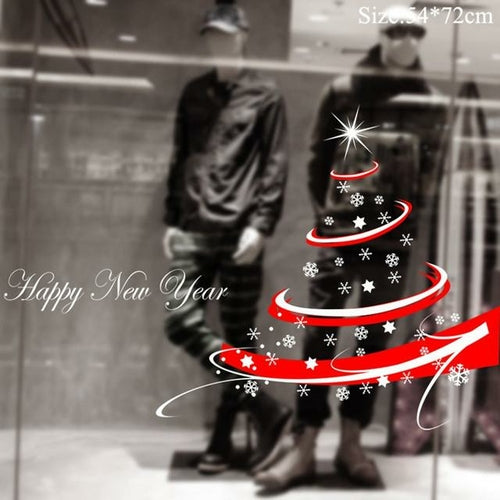 Christmas Window Stickers Christmas Decorations for Home Navidad 2021