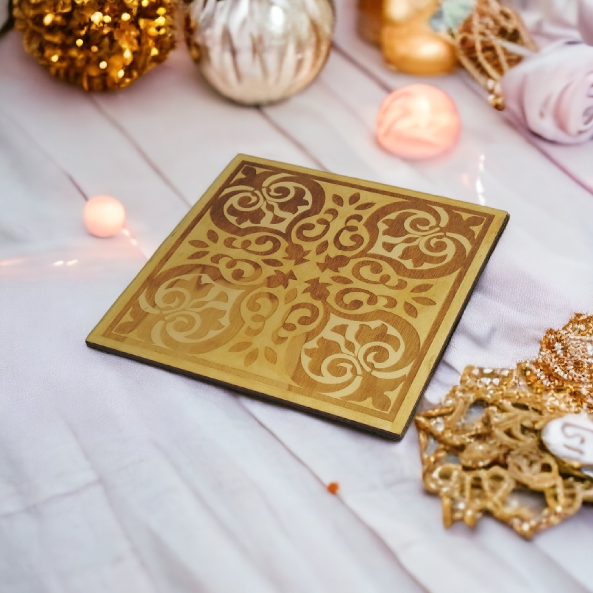 Pot Holder Portuguese Tiles - Minimalism - Wood - Handmade Gift - Housewarming - Wood Kitchenware