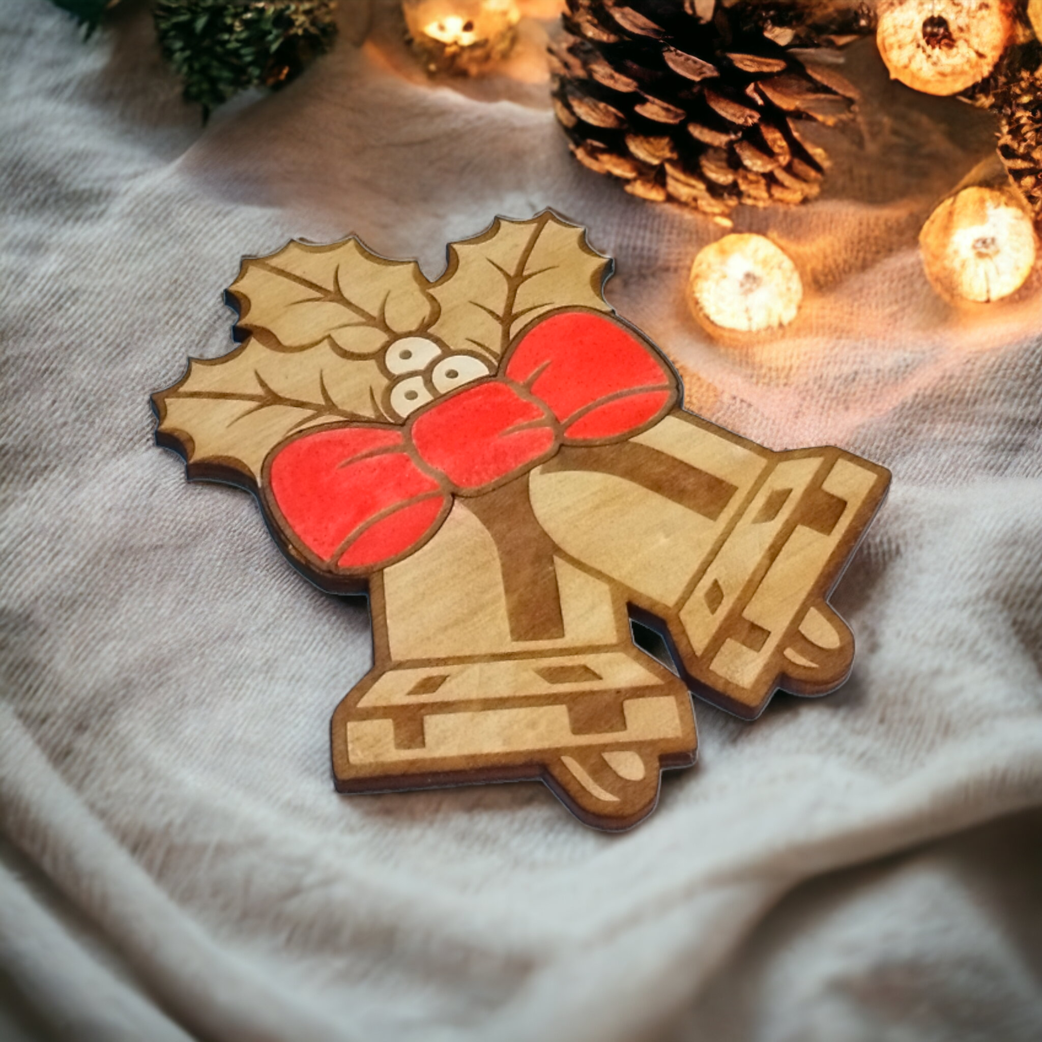 Christmas Bells Wooden Christmas Decoration - Home Decor