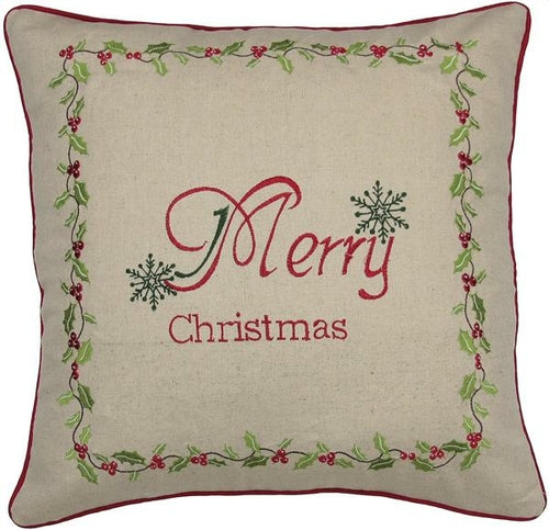 ML10219 Feliz Navidad con almohada de acebo